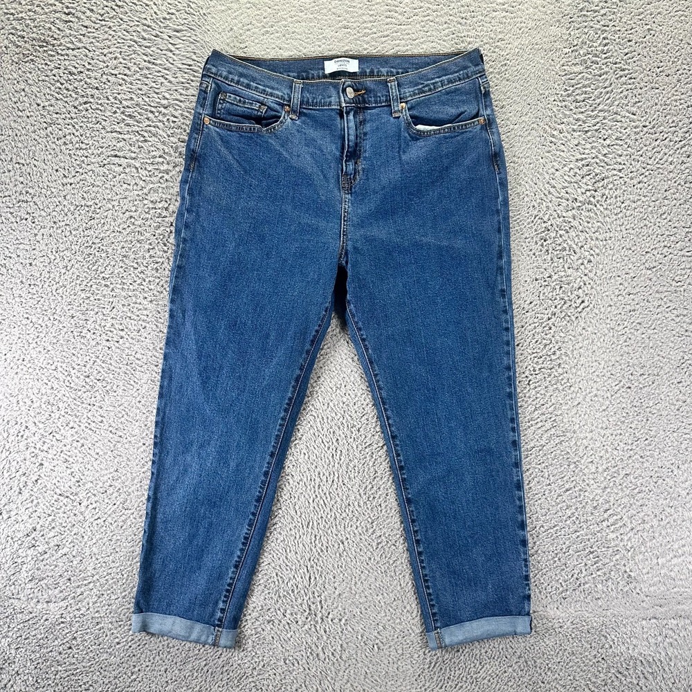 Denizen From Levi's Jeans Womens 10 Blue Cotton Denim Boyfriend Cuffed Stretch